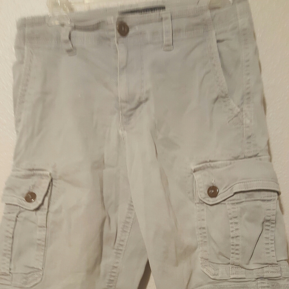 American Eagle Grey Shorts Active Flex